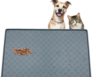 Non-Slip Waterproof Pet Food Mat Silicone Pet Food Drinking Mat